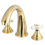 Royale Two-Handle 3-Hole Deck Mount Roman Tub Faucet, Polished Brass