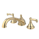 Royale Two-Handle 3-Hole Deck Mount Roman Tub Faucet, Polished Brass