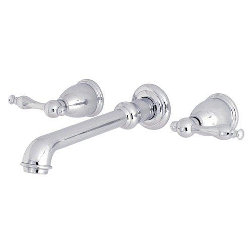 Naples Two-Handle 3-Hole Wall Mount Tub Faucet, Polished Chrome