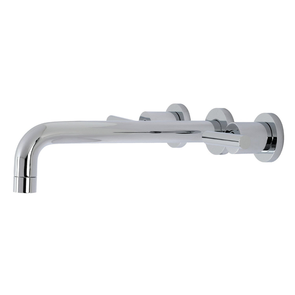 Manhattan Two-Handle 3-Hole Wall Mount Tub Faucet, Polished Chrome