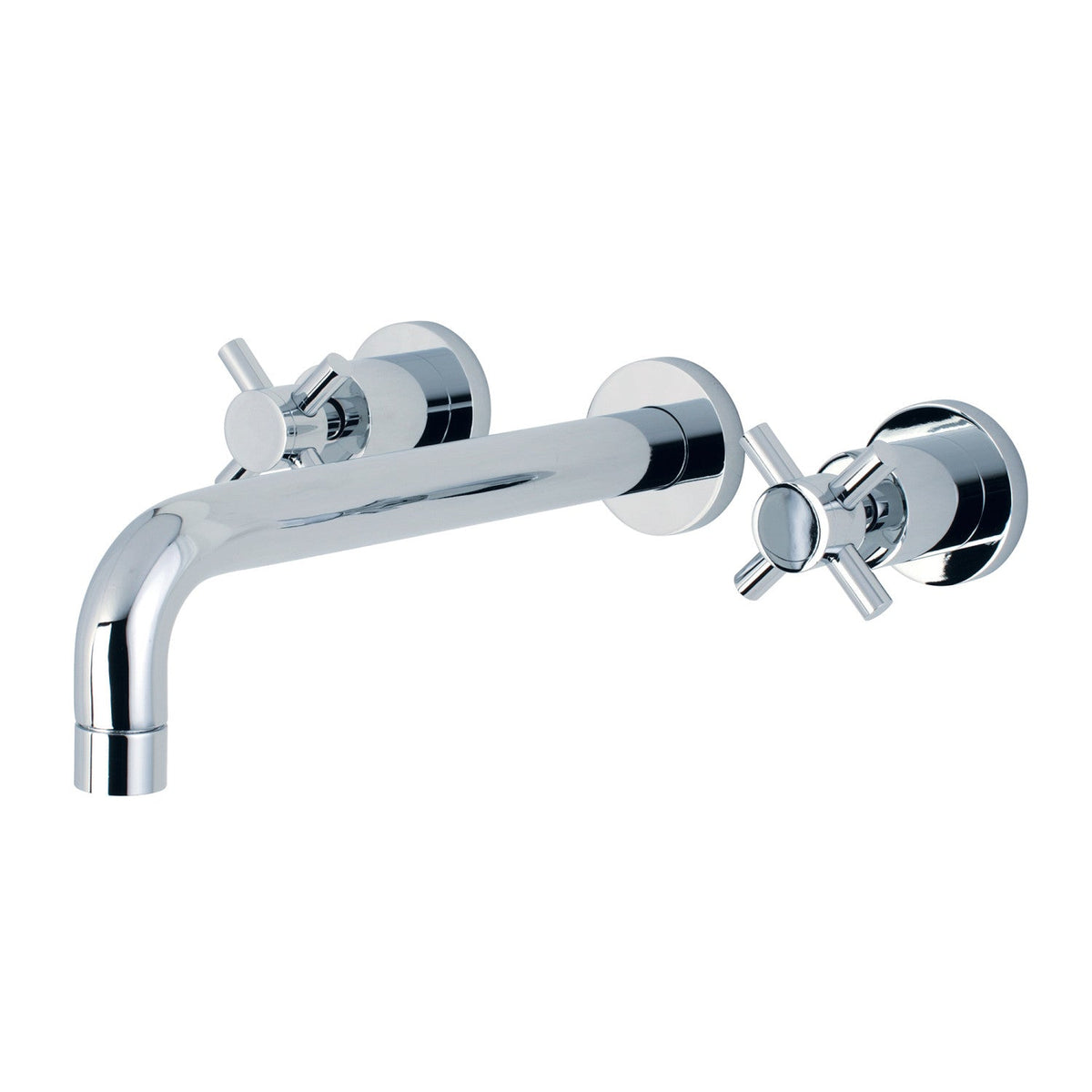 Concord Two-Handle 3-Hole Wall Mount Tub Faucet, Polished Chrome