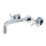 Millennium Two-Handle 3-Hole Wall Mount Tub Faucet, Polished Chrome