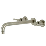 Concord Two-Handle 3-Hole Wall Mount Tub Faucet, Brushed Nickel