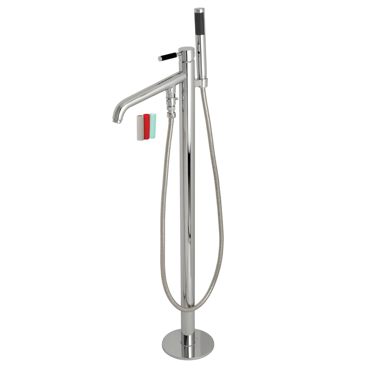 Kaiser Single-Handle 1-Hole Freestanding Tub Faucet with Hand Shower, Polished Chrome