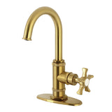 Hamilton One-Handle 1-Hole Deck Mount Bar Faucet, Brushed Brass