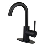 Concord One-Handle 1-Hole Deck Mount Bar Faucet, Matte Black