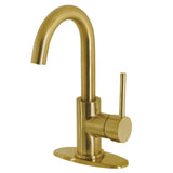 Concord One-Handle 1-Hole Deck Mount Bar Faucet, Brushed Brass