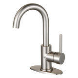 Concord One-Handle 1-Hole Deck Mount Bar Faucet, Brushed Nickel