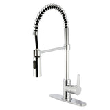 Continental Single-Handle 1-Hole Deck Mount Pre-Rinse Kitchen Faucet, Polished Chrome