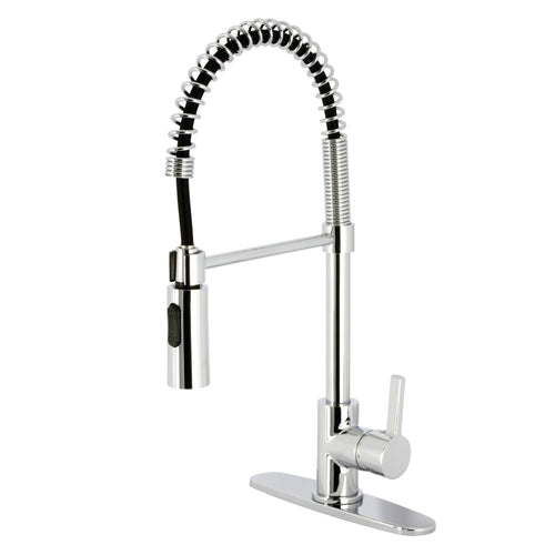 Continental Single-Handle 1-Hole Deck Mount Pre-Rinse Kitchen Faucet, Polished Chrome