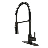 Continental Single-Handle 1-Hole Deck Mount Pre-Rinse Kitchen Faucet, Naples Bronze
