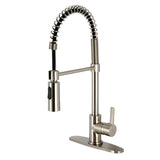 Continental Single-Handle 1-Hole Deck Mount Pre-Rinse Kitchen Faucet, Brushed Nickel