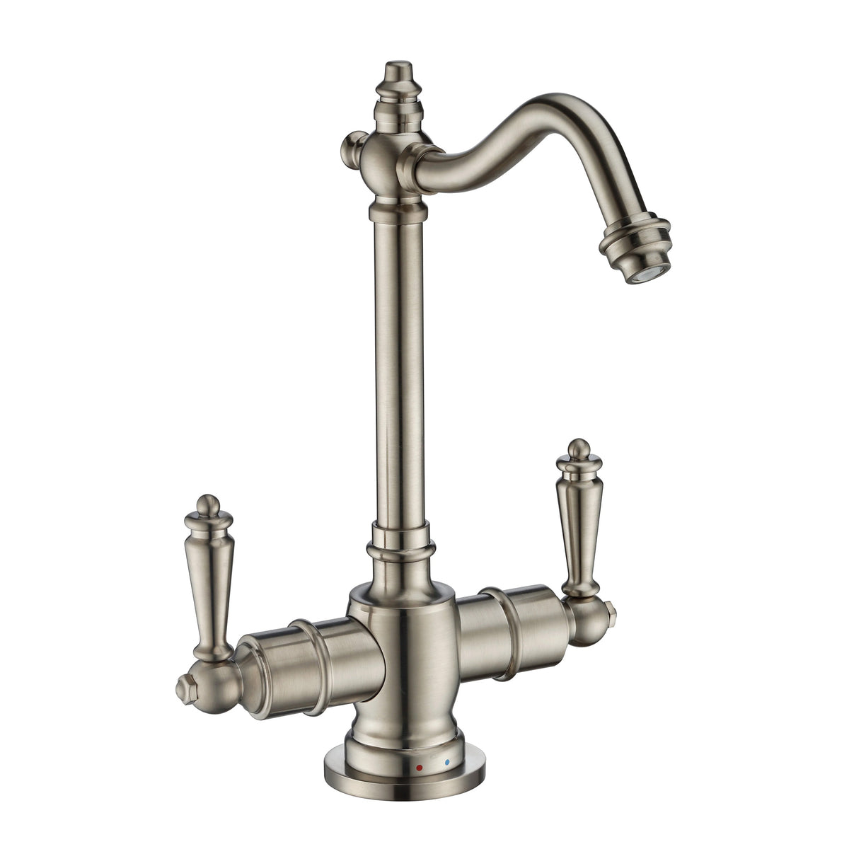 Point of Use Instant Hot/Cold Water Drinking Faucet with Traditional Swivel Spout, Brushed Nickel