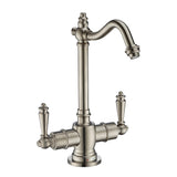 Point of Use Instant Hot/Cold Water Drinking Faucet with Traditional Swivel Spout, Brushed Nickel