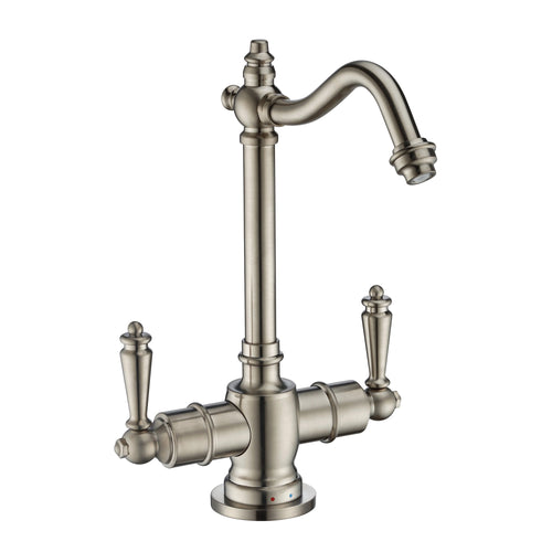 Point of Use Instant Hot/Cold Water Drinking Faucet with Traditional Swivel Spout, Brushed Nickel