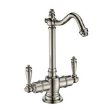 Point of Use Instant Hot/Cold Water Drinking Faucet with Traditional Swivel Spout, Polished Nickel