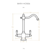 Point of Use Instant Hot/Cold Water Drinking Faucet with Traditional Swivel Spout, Brushed Nickel - view 3
