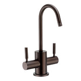 Point of Use Instant Hot/Cold Water Drinking Faucet with Gooseneck Swivel Spout, Oil Rubbed Bronze