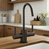 Point of Use Instant Hot/Cold Water Drinking Faucet with Gooseneck Swivel Spout, Oil Rubbed Bronze - view 4