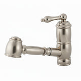 Vintage III Plus single hole, single lever faucet with a pull-out spray head, Brushed Nickel - view 2