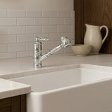 Vintage III Plus single hole, single lever faucet with a pull-out spray head, Polished Chrome - view 5