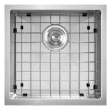Noah Plus 16 gauge Single Bowl Linen Textured Dual-Mount Sink Set (WHNPL1818), Brushed Stainless Steel - view 2