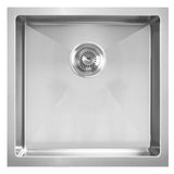 Noah Plus 16 gauge Single Bowl Linen Textured Dual-Mount Sink Set (WHNPL1818), Brushed Stainless Steel - view 3