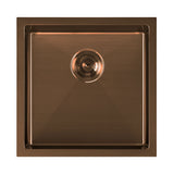 Noah Plus 16 gauge Single Bowl Linen Textured Dual-Mount Sink Set (WHNPL1818), Copper - view 3