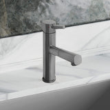 Waterhaus Solid Stainless Steel, Single Hole, Single Lever Kitchen Faucet with Pull-Out Head (WHS1394-PSK), Gunmetal - view 3
