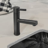 Waterhaus Solid Stainless Steel, Single Hole, Single Lever Kitchen Faucet with Pull-Out Head (WHS1394-PSK-MBLK), Matte Black - view 3