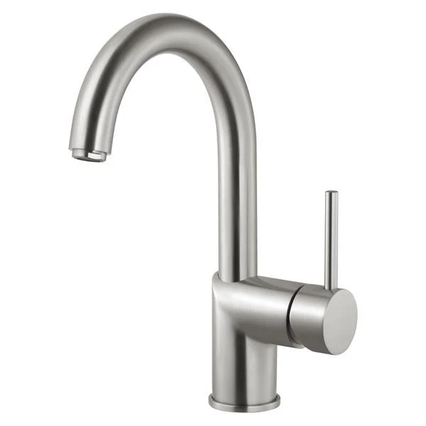 Gal Bar Faucet with High Rotating Spout in Brushed Nickel