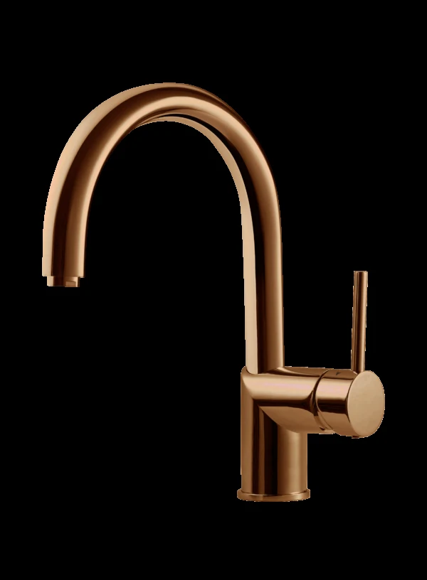 Gal Bar Faucet with High Rotating Spout in Rose Gold
