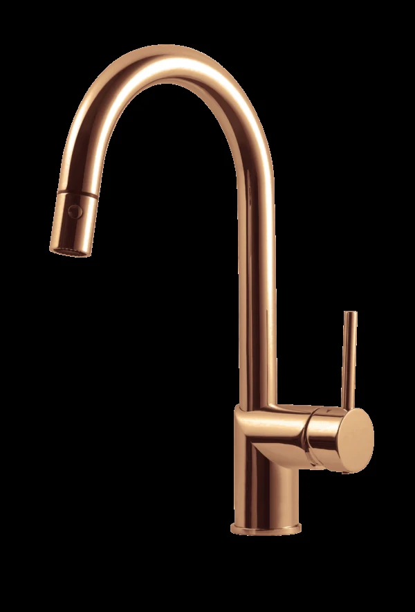 Gal Dual Function Pull Down Kitchen Faucet in Rose Gold