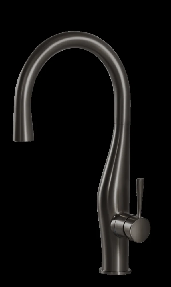 Imagine Dual Function Hidden Pull Down Kitchen Faucet in Graphite