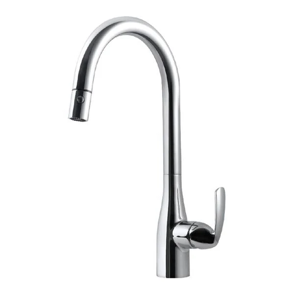 Quantum Dual Function Pull Down Kitchen Faucet in Brushed Brass