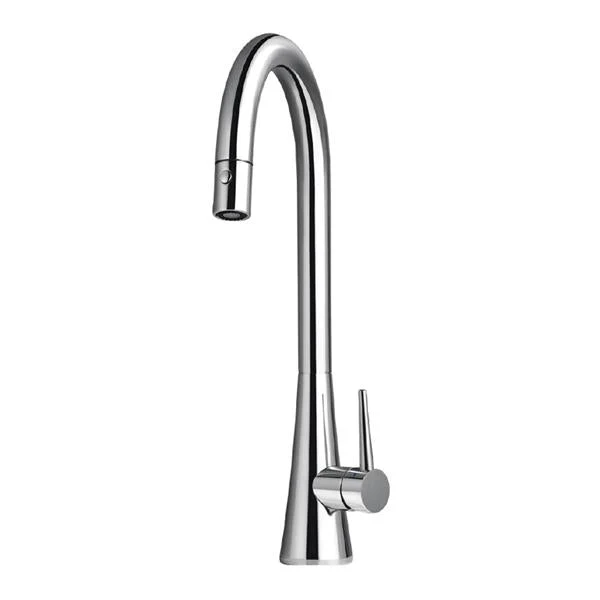Serenity Dual Function Pull Down Kitchen Faucet in Polished Chrome