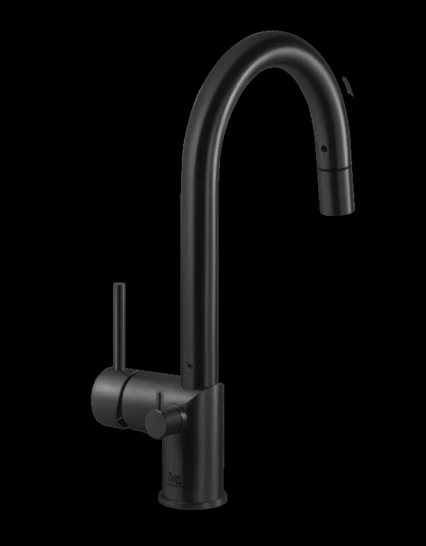 Sentry Dual Function Pull Down with Shut Off Valve for Hot Water in Matte Black