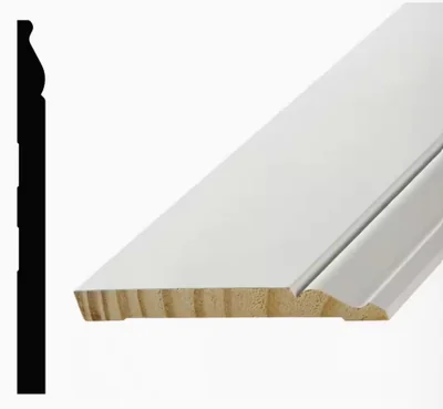 9/16 in. x 7-1/4 in. x 8-ft Primed Pine Baseboard Moulding Trim (Pack of 4) photo 2
