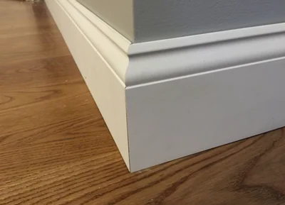 9/16 in. x 7-1/4 in. x 8-ft Primed Pine Baseboard Moulding Trim (Pack of 4) photo 4