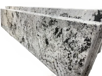 Alaska White 36.inX96.in Corner Real Granite Countertop photo 4