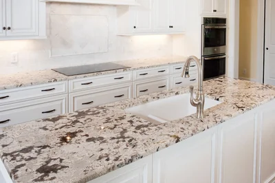 Alaska White 72.inX25.in Real Granite Countertop photo 2
