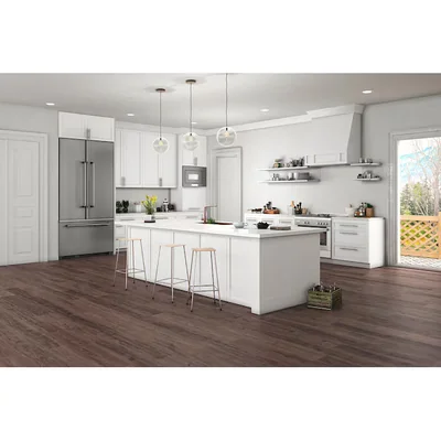 Allen+Roth Sierra Brown Oak 8-mm T x 8-in W x 50-in L Laminate Wood Flooring ( 23.92-sq ft / per box) ) photo 2