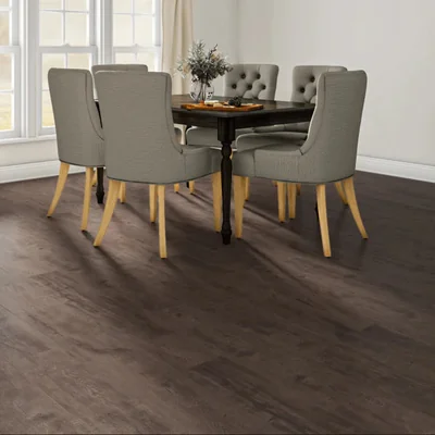 Allen+Roth Sierra Brown Oak 8-mm T x 8-in W x 50-in L Laminate Wood Flooring ( 23.92-sq ft / per box) ) photo 4
