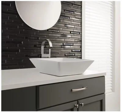 American Olean Charcoal Black Glazed Ceramic Tile (10 Pcs/Box, 1 Sq.ft/Each) photo 2