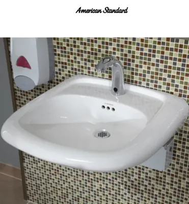 American Standard Murro White Wall Mounted Bathroom Sink photo 2