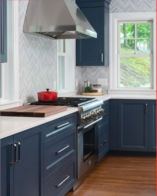 Bevel Blue cabinet photo 2