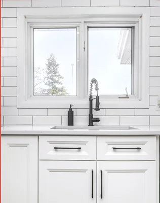 Bevel White cabinet photo 2
