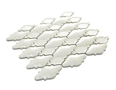 Daltile Alabaster Arabesque Porcelain Mosaic Wall Tile 10 Pcs/Box, 1Sq.ft./Each photo 3