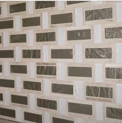 Daltile Stone Decor Greystone & Glass Basket Weave Til (10 Pcs/Box 1 Sq.ft Per) photo 3
