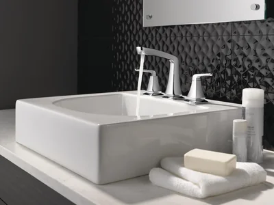 Delta Faucet Vesna Widespread Bathroom Faucet Chrome, Bathroom Faucet photo 2